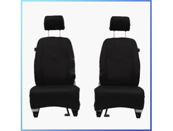 VW Caddy & Maxi Black Tailored Front Waterproof Seat Covers
